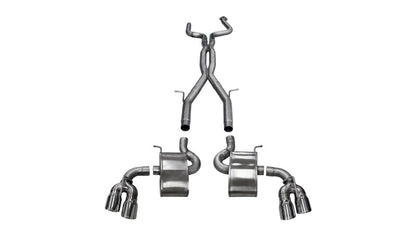 Corsa Performance 16-19 Chevrolet Camaro SS, ZL1 2.75" Dual Rear Exit Catback Exhaust 14770 Photo - Primary