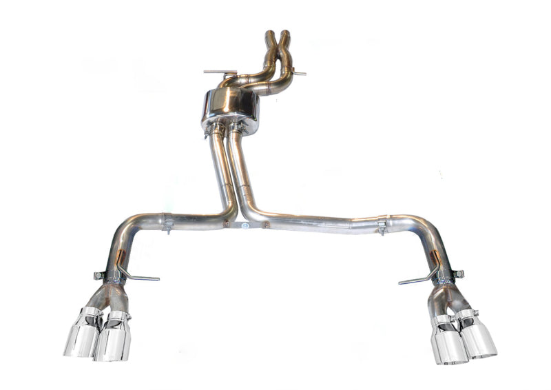 AWE Tuning Audi B8.5 S4 3.0T Track Edition Exhaust - Chrome Silver Tips (102mm) 3020-42026 3020-42026 Photo - Primary