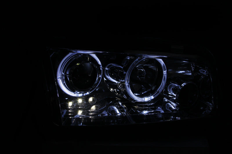 Anzo 2006-2010 Dodge Charger Projector Headlights w/ Halo Chrome 121382 Photo - Unmounted