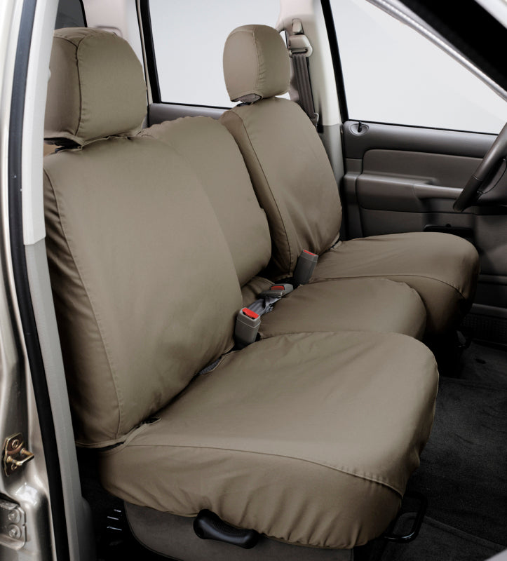 Covercraft 14-18 Dodge RAM Polycotton SeatSaver Custom Front Row Seat Covers - Wet Sand SS2476PCSA SS2476PCSA Photo - Primary