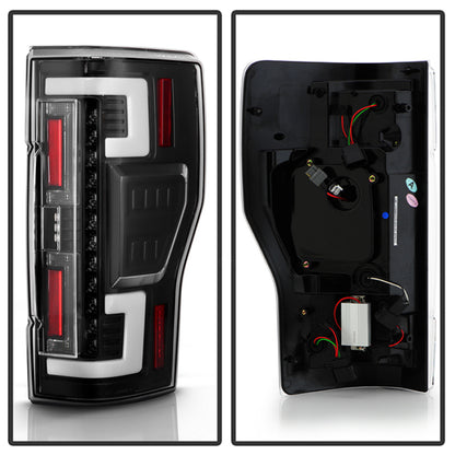 SPYDER 20-21 Ford F250 Superduty LED Tail Lights - Black (ALT-YD-FS20HAL-LED-BK) 5088659 5088659 Photo - Unmounted