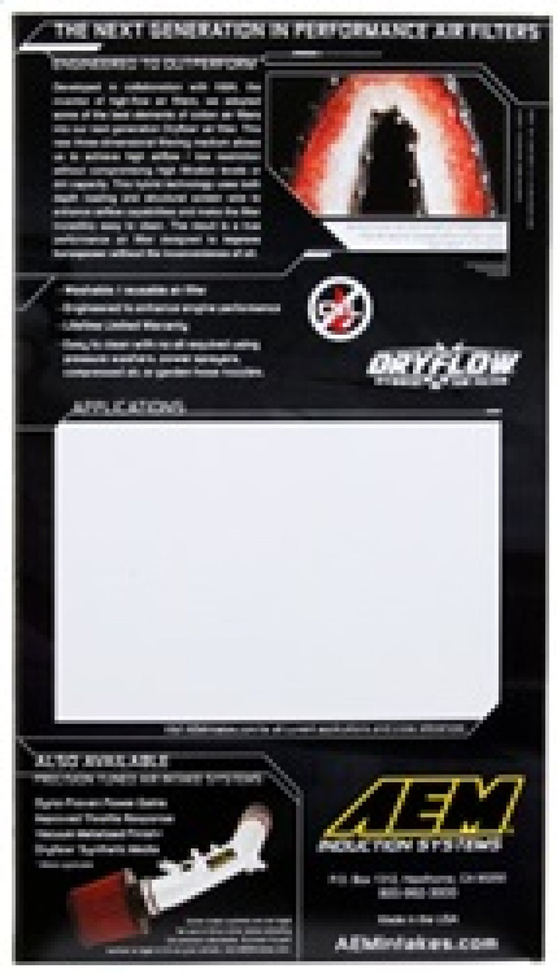 AEM Induction AEM 10-11 Hyundai Tucson 2.0/2.4L DryFlow Air Filter 28-20451 28-20451 Photo - in package