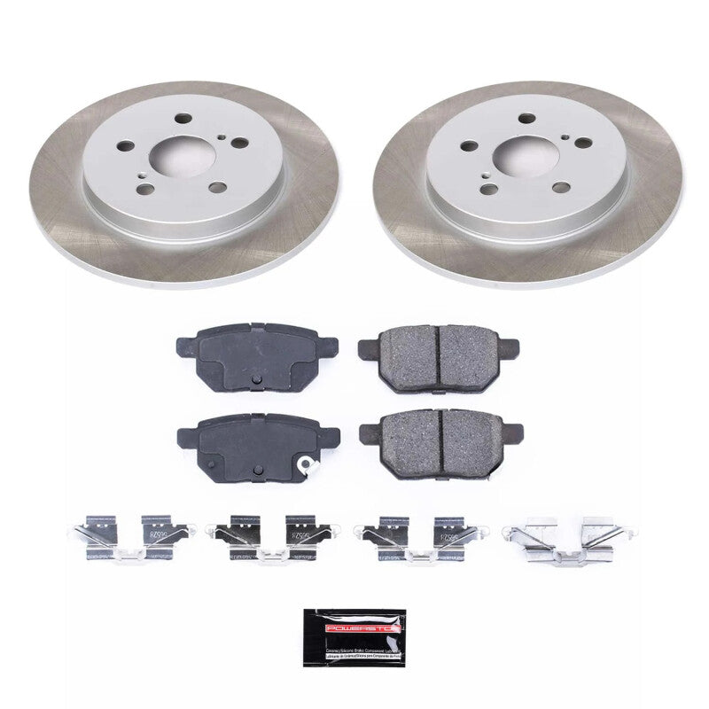 PowerStop Power Stop 17-22 Toyota Prius Prime Rear Semi-Coated Rotor Kit SC4736 SC4736 Photo - Primary