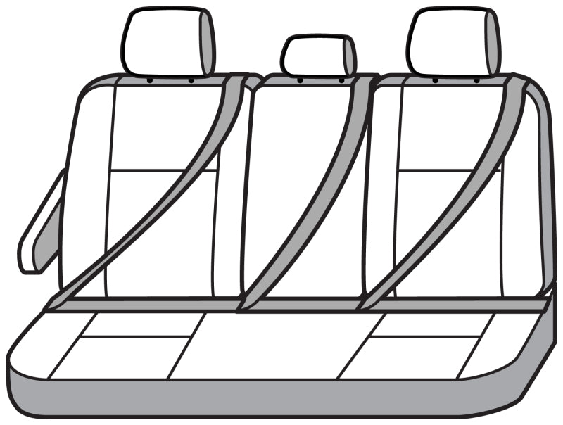 Covercraft 15-21 Ford Transit Waterproof Polyester SeatSaver Custom Second Row Seat Covers - Grey SS8481WFGY SS8481WFGY Photo - out of package