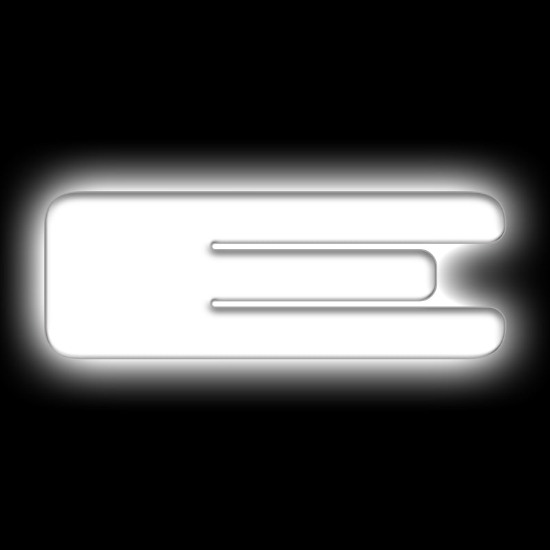 ORACLE Lighting Universal Illuminated LED Letter Badges - Matte White Surface Finish - E 3140-E-001 3140-E-001 Photo - Primary
