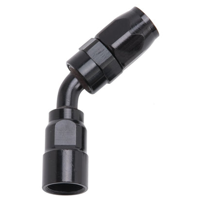 Russell Performance -8 AN Black 45 Degree Full Flow Hose End 610105 610105 Photo - Primary