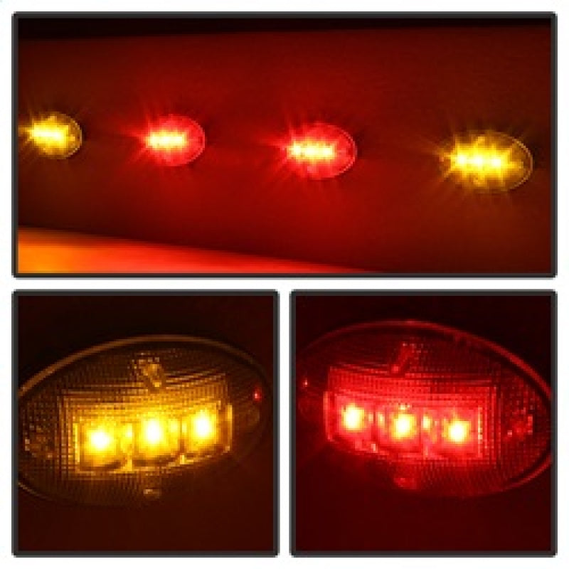 SPYDER Xtune Ford Superduty F250-F550 99-10 Dually Fender LED Side Fender Lights Clear ACC-LED-FDSD99-SL-C 9924651 9924651 Photo - Unmounted
