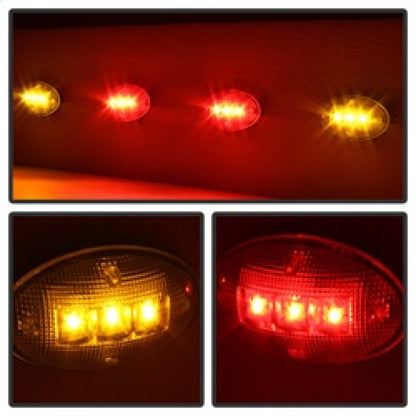 SPYDER Xtune Ford Superduty F250-F550 99-10 Dually Fender LED Side Fender Lights Clear ACC-LED-FDSD99-SL-C 9924651 9924651 Photo - Unmounted