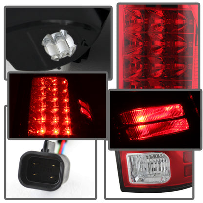 Spyder Dodge Ram 1500 13-14 13-14 LED Tail Lights LED Model only - Red Clear ALT-YD-DRAM13-LED-RC 5077547 5077547 User 1