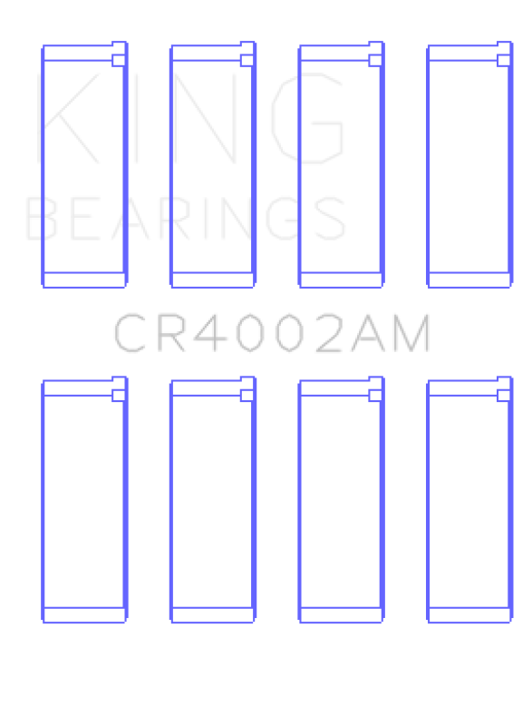 King Engine Bearings King Ford/Kia/Mazda DOHC 16 Valve/SOHC 16 Valve/SOHC 8 Valve (Size +0.25) Rod Bearing Set CR4002AM0.25 CR4002AM0.25 Photo - Primary