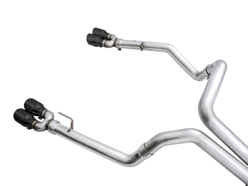 AWE Tuning 4th Gen GM 1500 6.2L 0FG Catback Split Rear Exit (w/ Bumper Cutouts) - Quad Diamond Tips 3015-43204 3015-43204 Photo - out of package