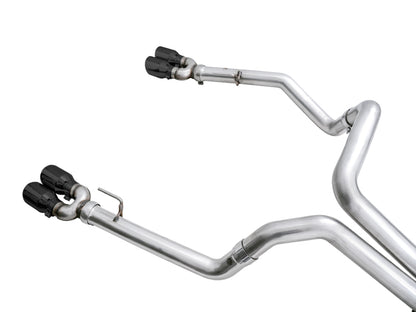 AWE Tuning 4th Gen GM 1500 6.2L 0FG Catback Split Rear Exit (w/ Bumper Cutouts) - Quad Diamond Tips 3015-43204 3015-43204 Photo - out of package