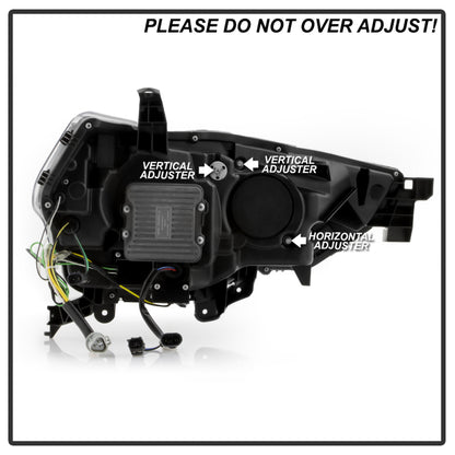 SPYDER Apex 14-20 Toyota 4Runner High-Power LED Module Headlights - Black (PRO-YD-T4R14AP-SEQ-BK) 5088697 5088697 User 5