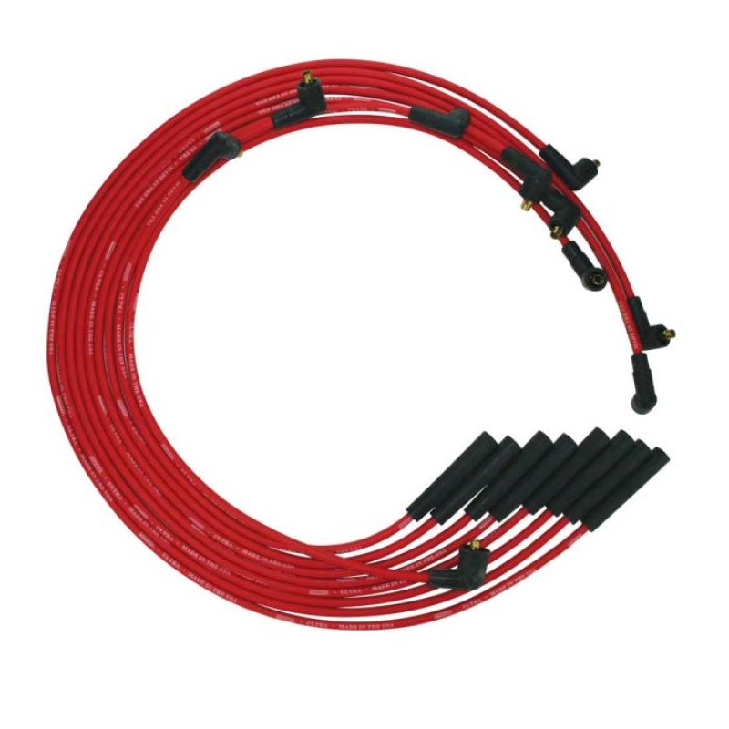 Moroso BB Chrysler Mopar 361/383/400/440 Str Plug Non-HEI Ultra Spark Plug Wire Set - Red 52061 52061 User 1