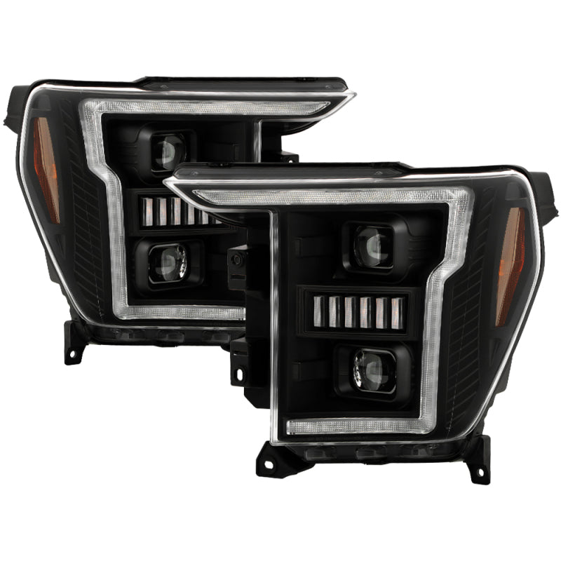 SPYDER Signature 20-21 Ford F150(Halogen Model) Proj. Headlights - Black(PRO-YD-FF15021HALSI-SEQ-BK) 5088710 5088710 Photo - Primary