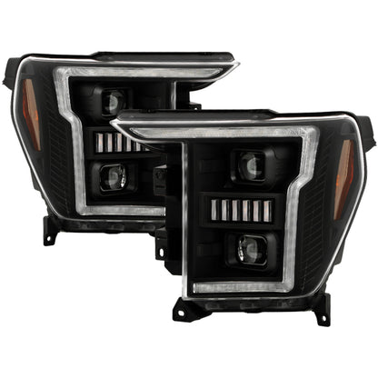 SPYDER Signature 20-21 Ford F150(Halogen Model) Proj. Headlights - Black(PRO-YD-FF15021HALSI-SEQ-BK) 5088710 5088710 Photo - Primary