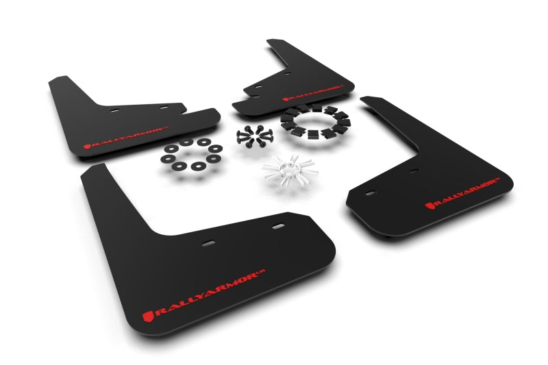 Rally Armor 20-21 Tesla Model Y UR Black Mud Flap w/ Red Logo MF72-UR-BLK/RD MF72-UR-BLK/RD Photo - Primary