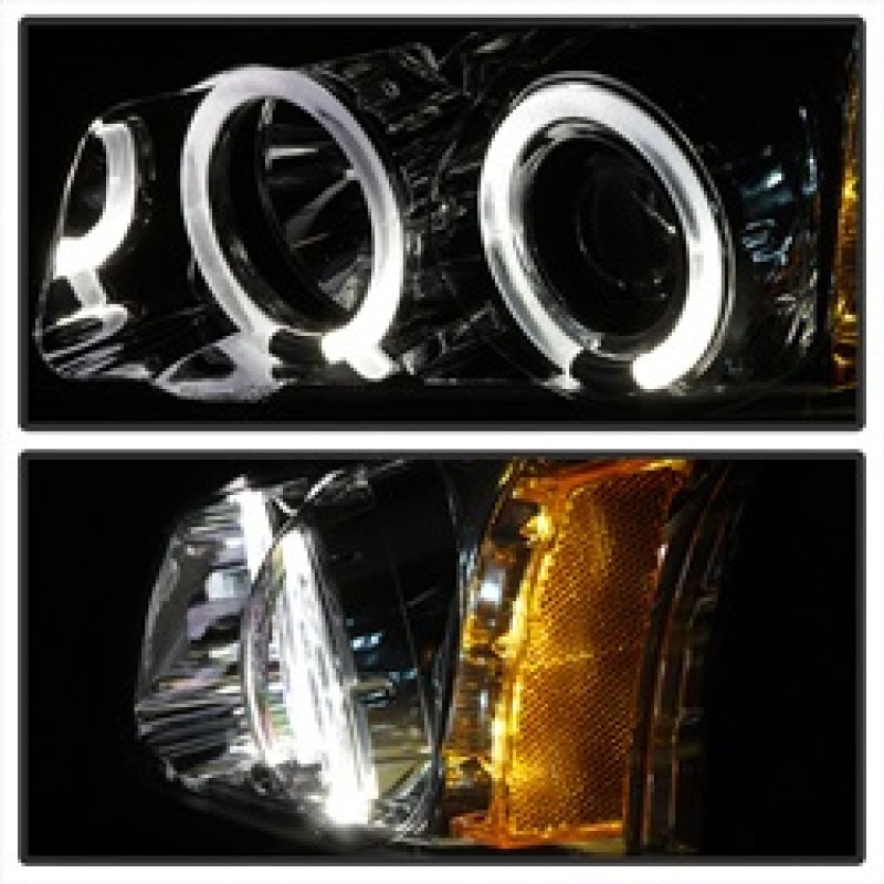 Spyder Chevy Silverado 1500 03-06 Projector Headlights LED Halo LED Ambr Reflctr Ch PRO-YD-CS03-AM-C 5009463 5009463 Photo - Unmounted