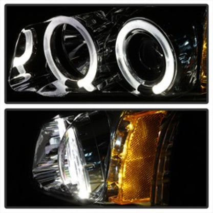 Spyder Chevy Silverado 1500 03-06 Projector Headlights LED Halo LED Ambr Reflctr Ch PRO-YD-CS03-AM-C 5009463 5009463 Photo - Unmounted