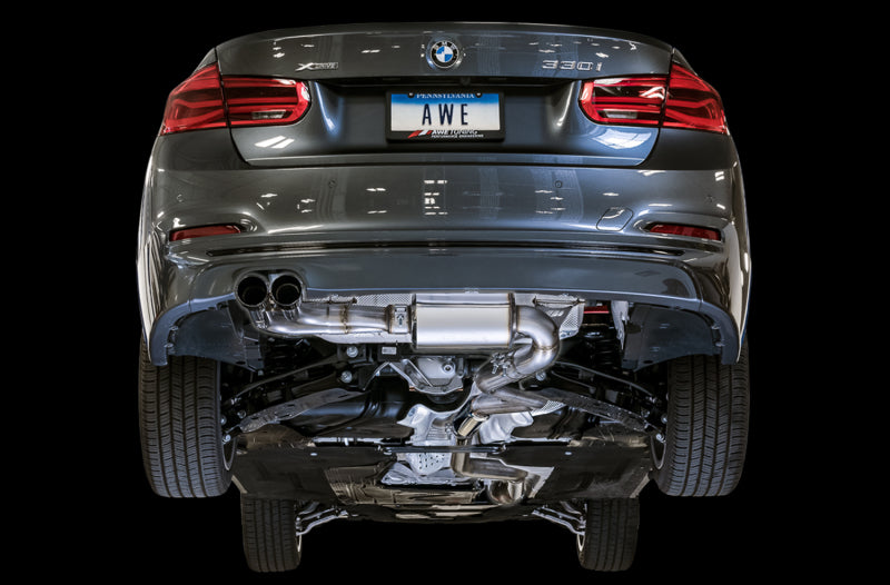 AWE Tuning Audi C7 / C7.5 S6 4.0T Track Edition Exhaust - Chrome Silver Tips 3020-42042 3020-42042 Photo - Mounted