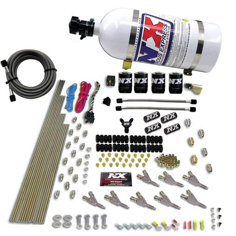 Nitrous Express 8 Cyl EFI SSV Nozzle Nitrous Kit w/10lb Bottle 80016EFI-10 80016EFI-10 Photo - Primary
