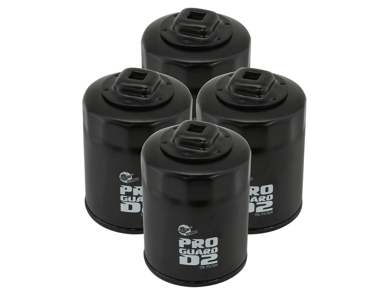 aFe Pro GUARD D2 Oil Filter 99-14 Nissan Trucks / 01-15 Honda Cars (4 Pack) 44-LF016-MB 44-LF016-MB Photo - Primary
