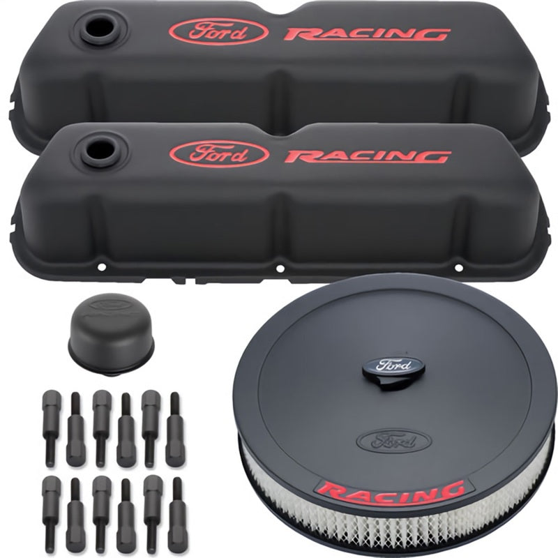 Ford Engine Dress up Kit Black w/Ford Racing Logo FRD302-500 302-500 Photo - Primary