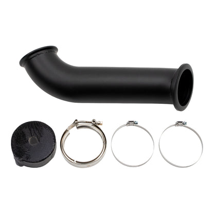 Wehrli 04-07 Dodge Ram Cummins 4in Down Pipe - w/High Mount S400 Turbo & 2nd Gen Manifold WCF100262 WCF100262 Photo - Primary
