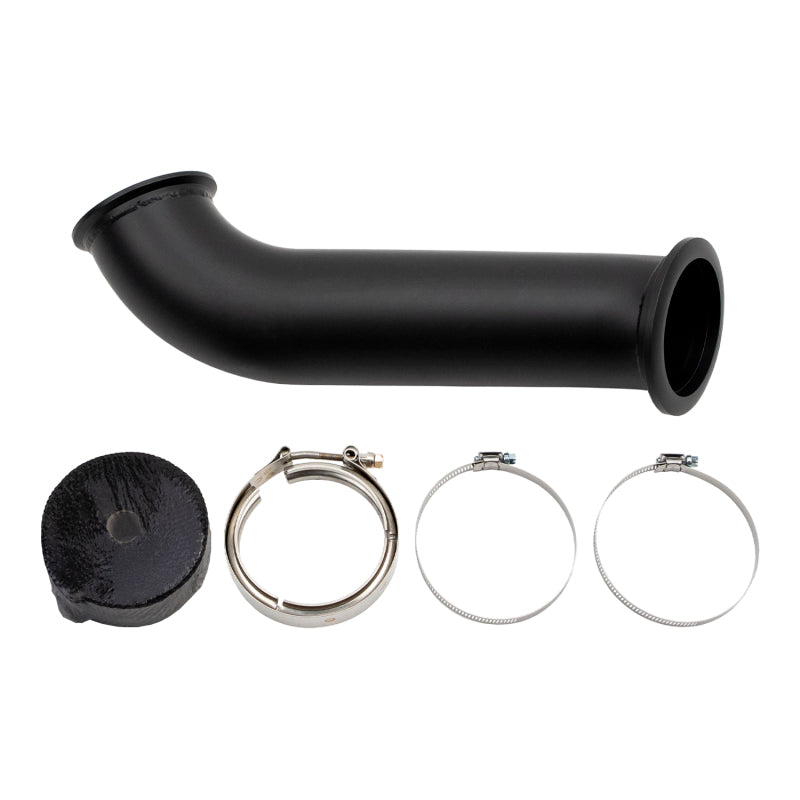 Wehrli 04-07 Dodge Ram Cummins 4in Down Pipe - w/High Mount S400 Turbo & 2nd Gen Manifold WCF100262 WCF100262 Photo - Primary