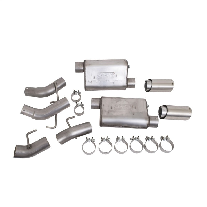 BBK Vari-Tune Axle Back Exhaust Kit 2 Adjustable Performance Mufflers 2-3/4 Pipe 4 in. Tips 41065 41065 Photo - Primary