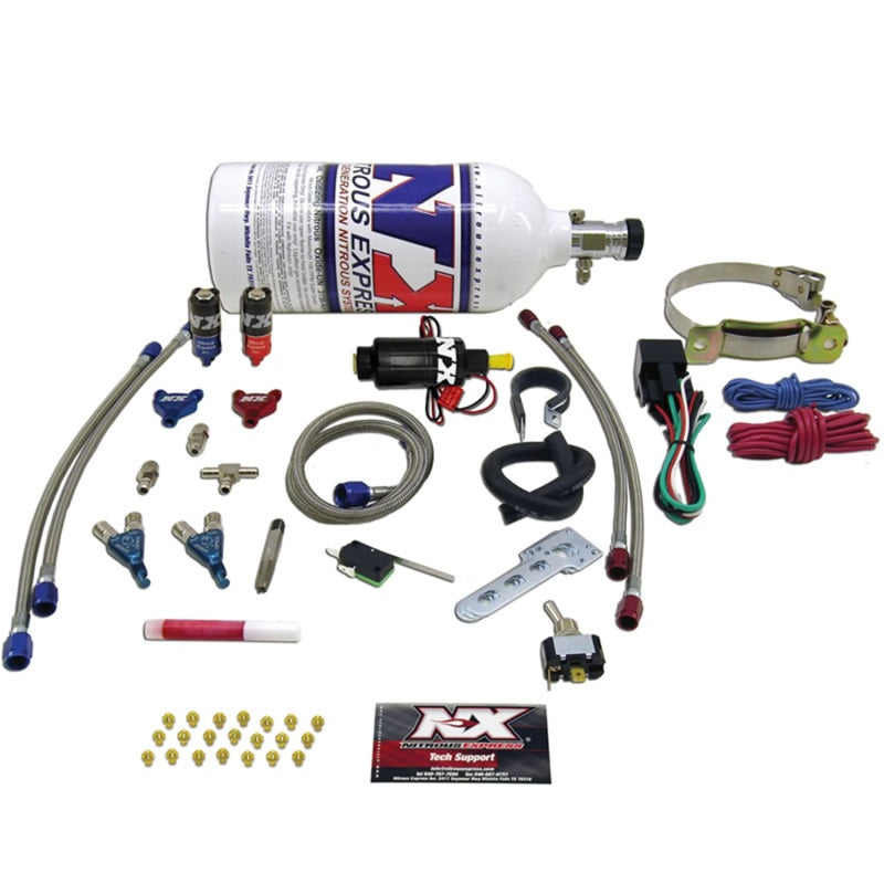 Nitrous Express 2 Cyl Piranha Nitrous Kit w/2.5lb Bottle 60002P 60002P Photo - Primary