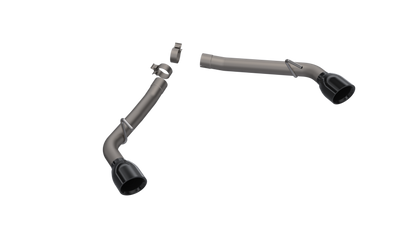 QTP 10-13 Chevrolet Camaro SS 6.2L 304SS Eliminator Muffler Delete Axle Back Exhaust w/4.5in Blk Tip 700110B 700110B Photo - Primary