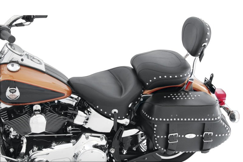 Mustang Motorcycle Mustang 06-17 Harley Softail Wide Tire (200mm) Std Touring,Wide Touring Pass Seat w/Studs - Black 76243 76243 Photo - Primary