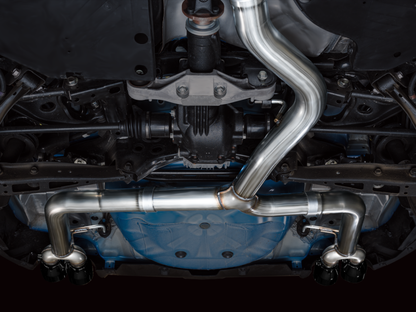 AWE Tuning 2022+ VB Subaru WRX Track Edition Exhaust - Diamond Black Tips 3020-43979 3020-43979 Photo - Mounted