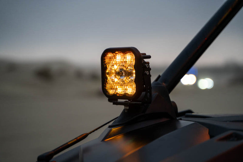 Diode Dynamics 20-Present Polaris RZR A-Pillar LED Pod Kit SS3 Pro - Yellow Combo DD7638 DD7638 User 2