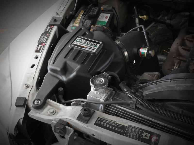 aFe Pro Dry S Air Intake System 03-07 Dodge Diesel 5.9L-L6 (TD) 53-10032D 53-10032D Photo - Mounted