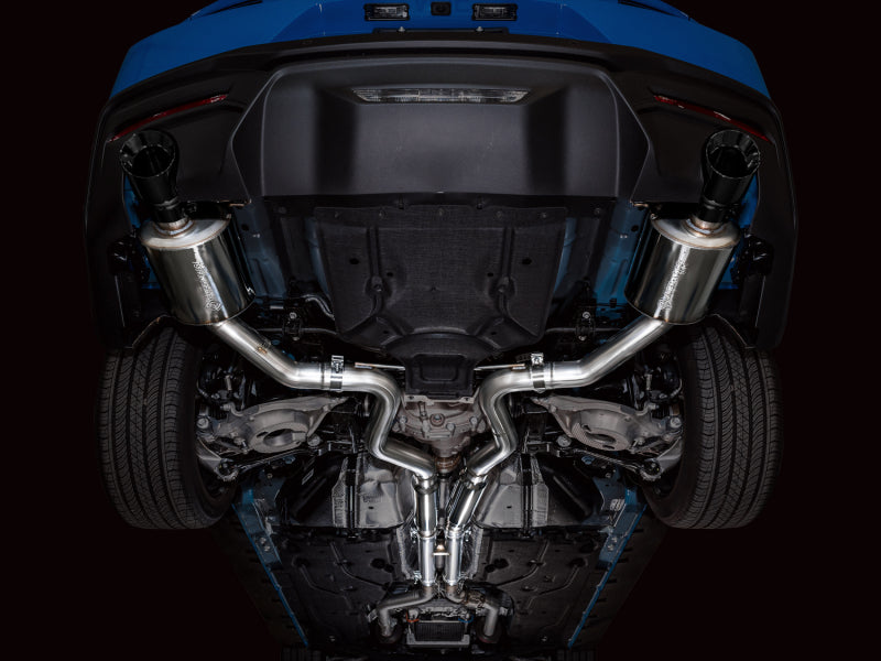AWE Tuning AWE 2024 Ford Mustang GT Fastback S650 RWD Touring Catback Exhaust w/ Dual Diamond Black Tips 3015-33650 3015-33650 Photo - Mounted