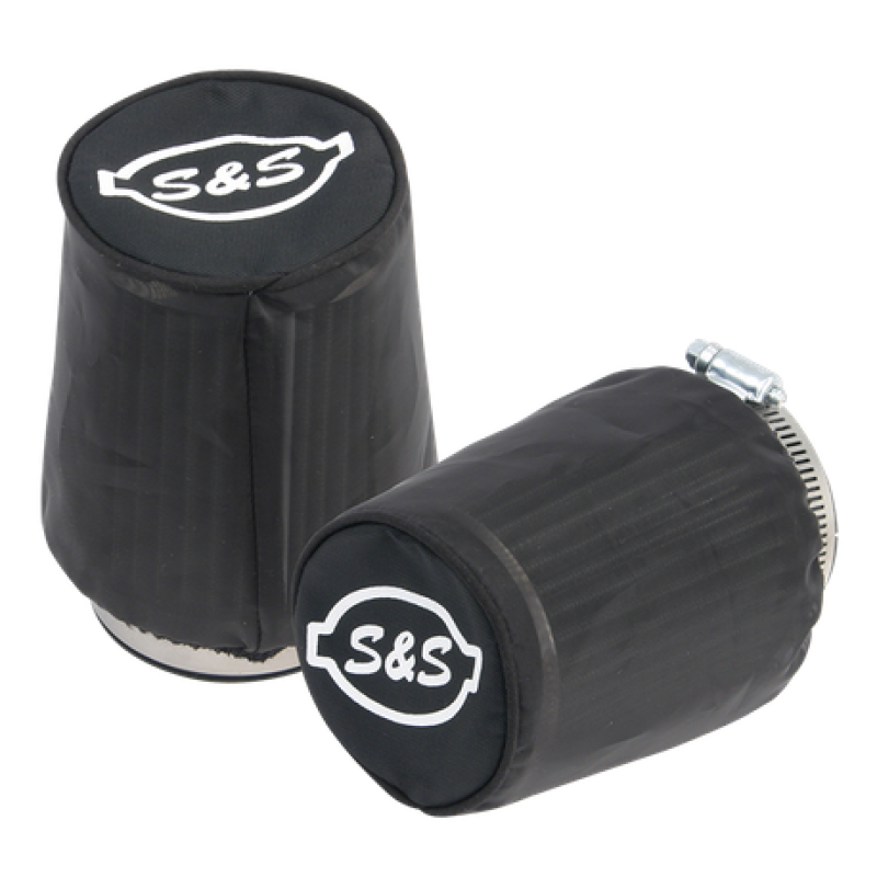 S&S Cycle Air Filter Cover For Tapered S&S Tuned Induction Filters - Black Nylon - 2 Pack 106-0248