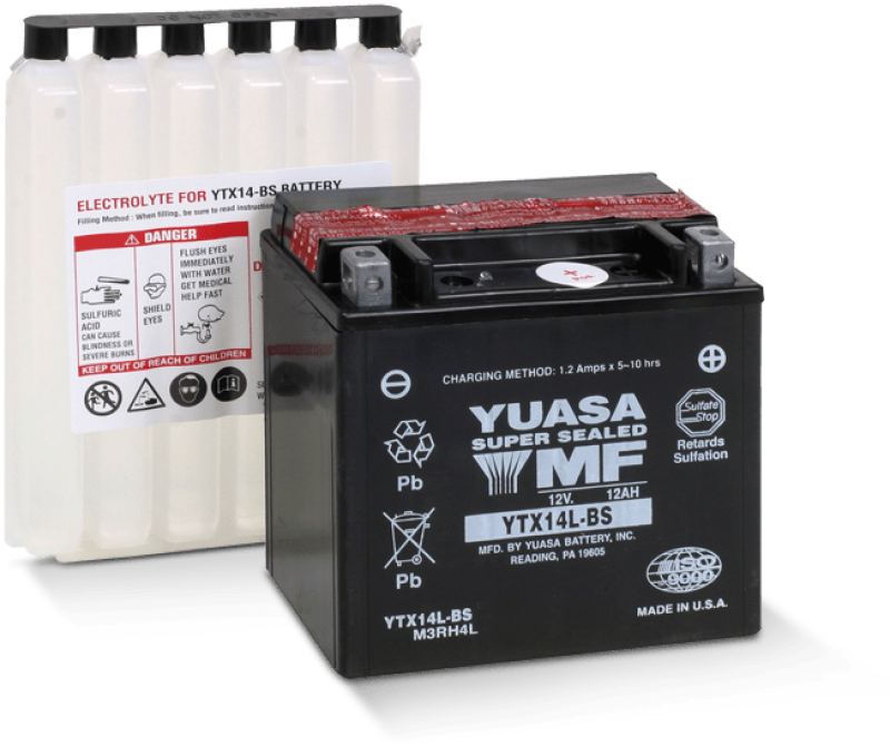 Yuasa Battery Yuasa Ytx14L-Bs Yuasa Battery YUAM3RH4L