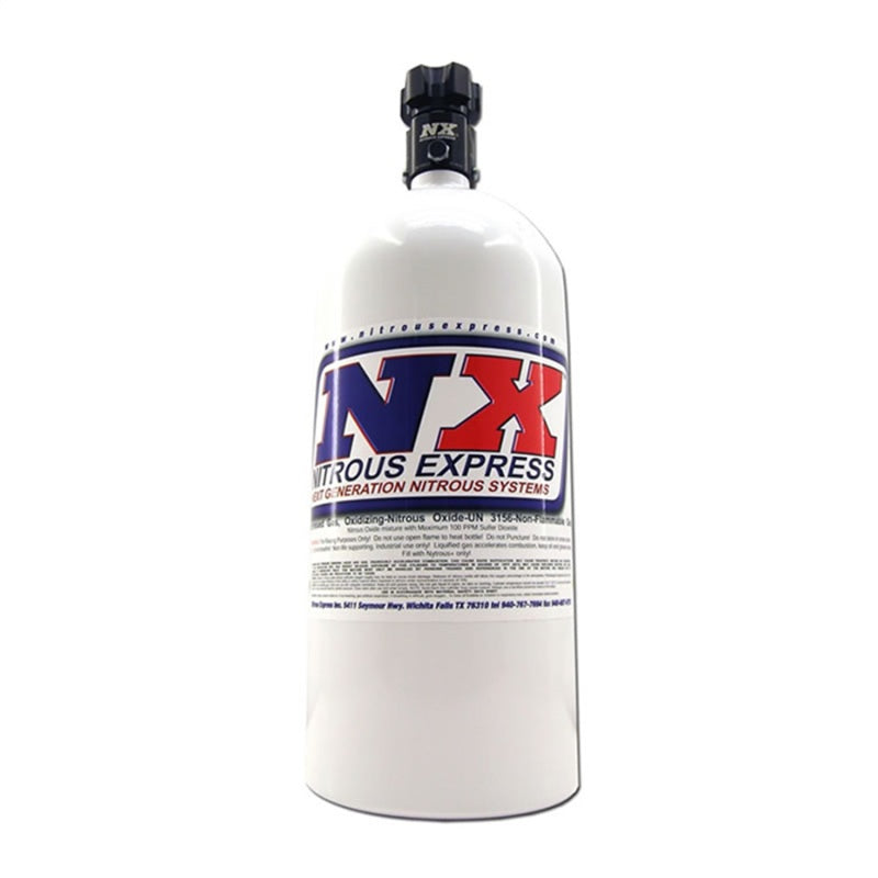 Nitrous Express 10lb Bottle w/Lightning 500 Valve -6 Bottle Nipple (6.89  DIA. X 20.19  TALL) 11100-6 11100-6 Photo - Primary