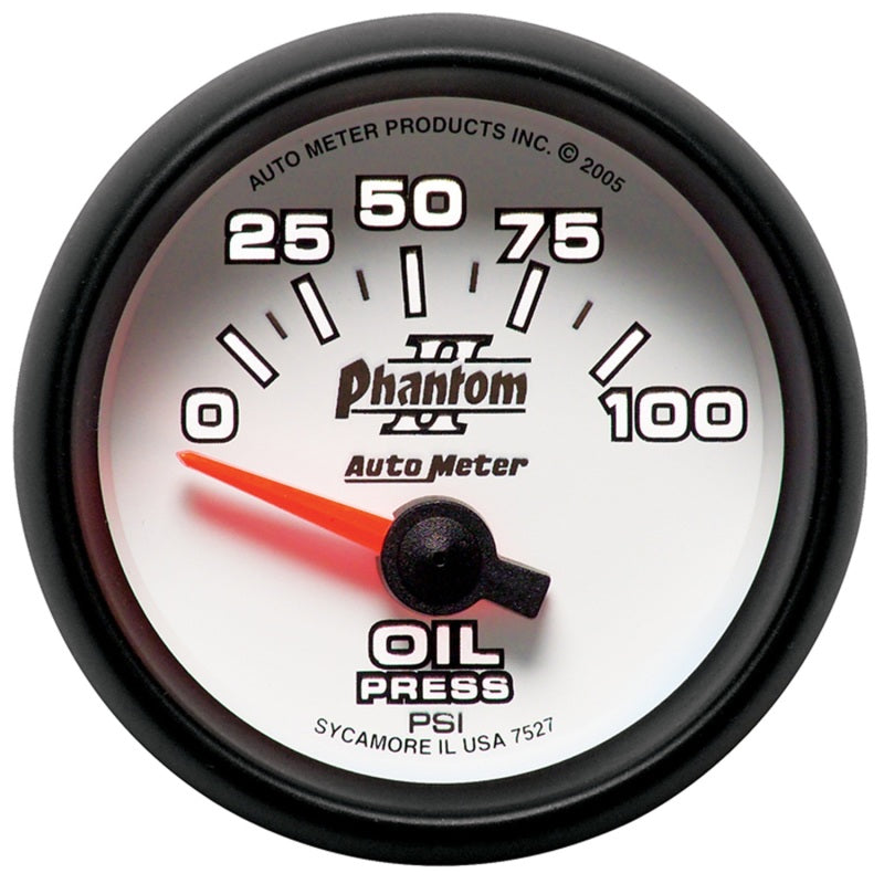 Autometer Gauge, Oil Pressure, 2 1/16", 100Psi, Electric, Phantom II 7527 User 2