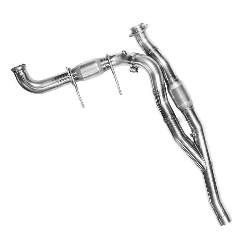 Kooks 11-14 Ford Raptor SVT 1 3/4in x 3in SS Longtube Headers and 3in SS OEM Exhaust Catted Y Pipe 1352H220 1352H220 Photo - Unmounted