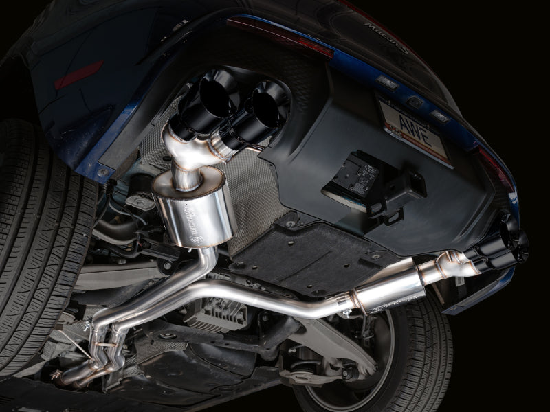 AWE Tuning 2022+ Porsche Macan 2.9TT Touring Edition Catback Exhaust w/ Diamond Black Tips 3015-43952 3015-43952 Photo - Mounted