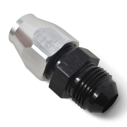 Russell -8 AN Male 37° to 1/2 inch Line (Black / Silver Finish) 639233 Photo - out of package