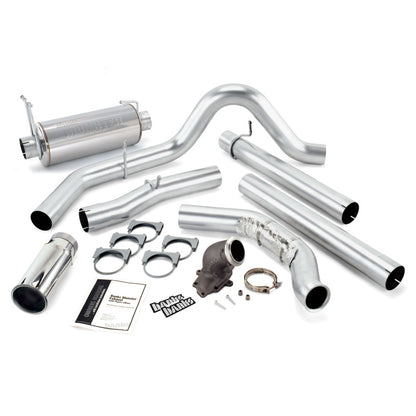 Banks Power 99 Ford 7.3L Cat Monster Exhaust w/ Power Elbow - SS Single Exhaust w/ Chrome Tip 48658 48658 Photo - Primary
