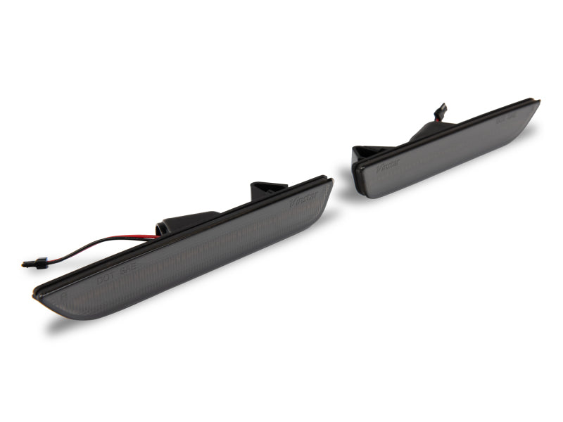 Raxiom 10-14 Ford Mustang Axial Series LED Side Marker Lights (Smoked) 412496 412496 Photo - Close Up