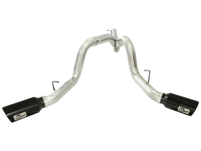 aFe  POWER 49-44043-B Large Bore-HD 4" 409 SS DPF-Back Exhaust System 49-44043-B Photo - Unmounted