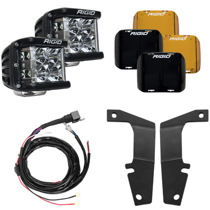 Rigid Industries 2010-2023 Toyota 4Runner A-Pillar Light Kit (Includes D-SS Flood) 46703 46703 Photo - Primary