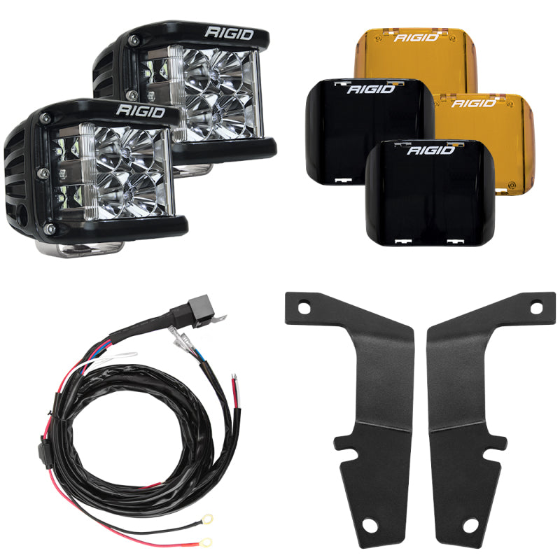 Rigid Industries 2010-2023 Toyota 4Runner A-Pillar Light Kit (Includes D-SS Flood) 46703 46703 Photo - Primary