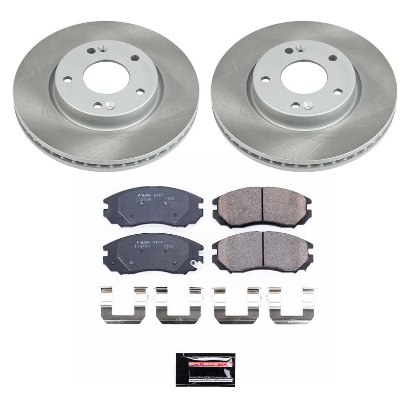 PowerStop Power Stop 04-06 Hyundai Tiburon Front Semi-Coated Rotor Kit SC163 SC163 Photo - Primary